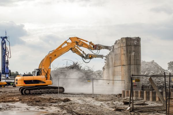 Silo Demolition in Clifton Park