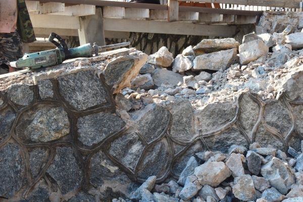 Retaining Wall Demolition in Clifton Park